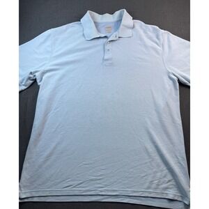 Foundry Supply Co. Mens 2XLT Light‎ Blue Short Sleeve Polo Shirt